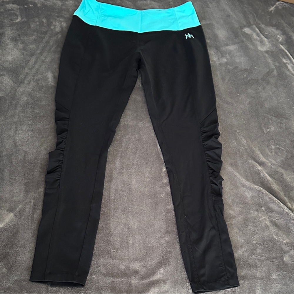 Kyodan Black and Teal Ankle Pants
